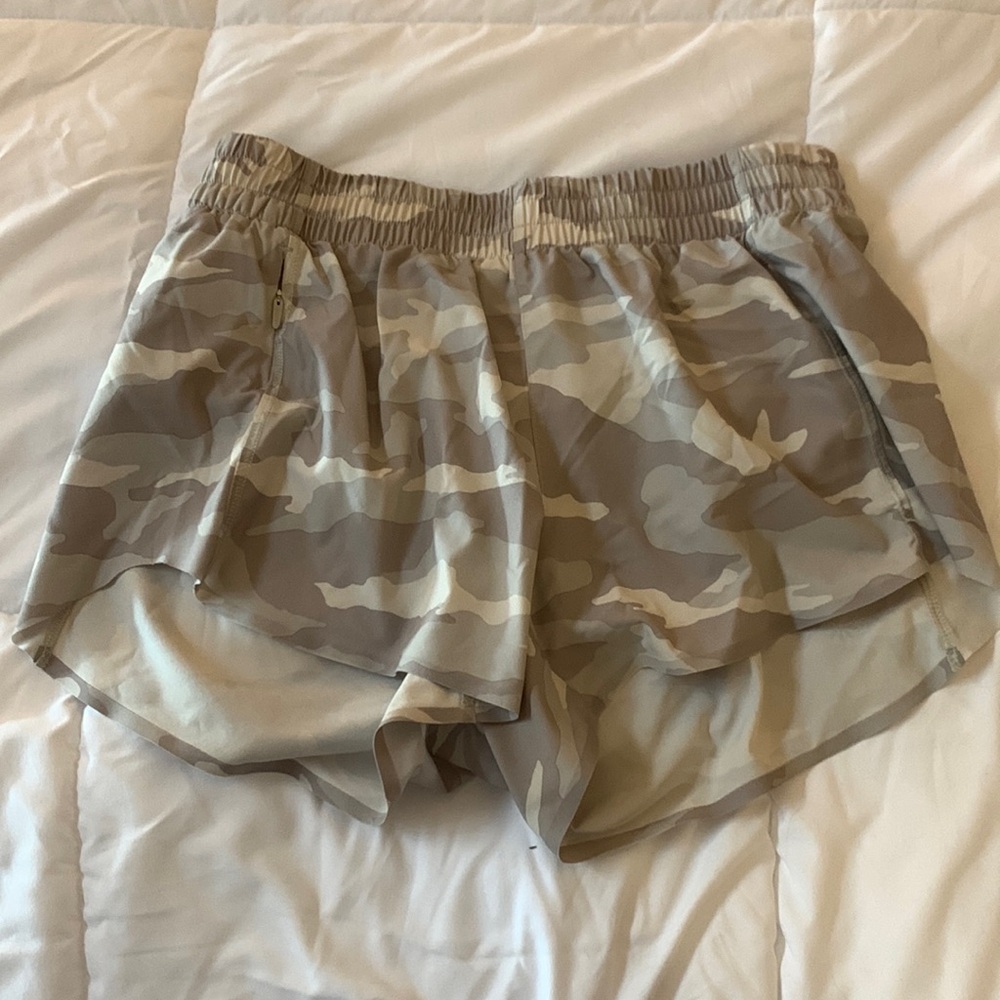 Grey Camo Athleta shorts